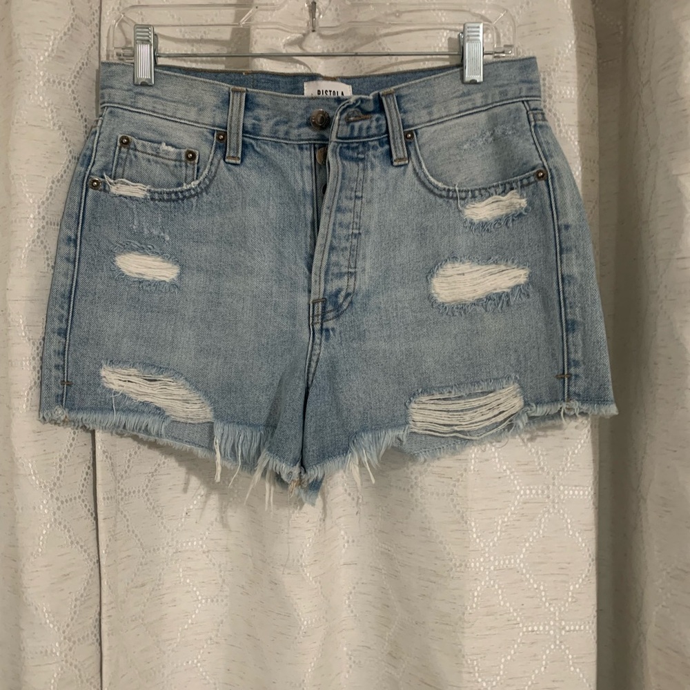 PISTOLA Nova Relaxed high rise cut off shirts